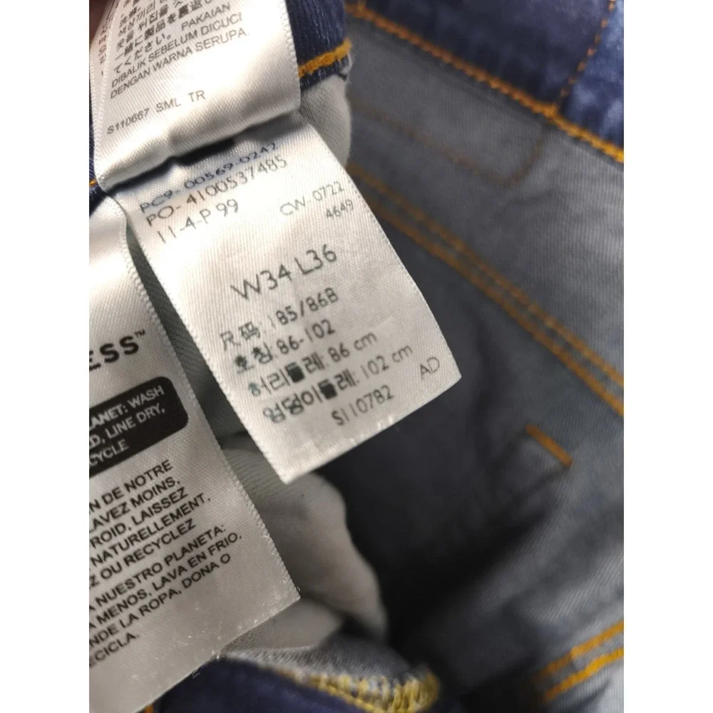 Levi's 569 Jeans Men 34x36 Blue Loose Straight Leg Denim